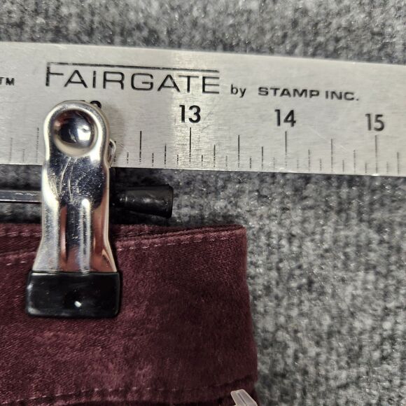 NWT SANCTUARY Purple Social Skinny High Rise Stretch Velvet Pants SIZE 26 - Picture 8 of 16